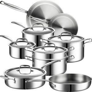 Legends 5 ply 14pc all stainless steel heavy pots